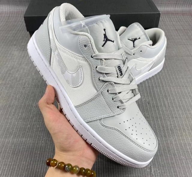 Women Jordan Shoes 1 Grade AAA Low White Camo - Click Image to Close